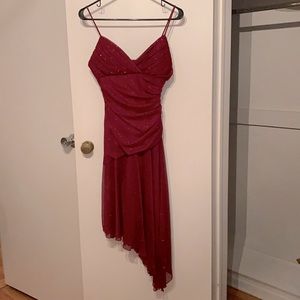 Burgundy Sparkle Dress